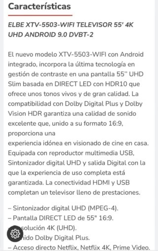 Castellgali !! Hoy!! Vendo!!ii Smart TV 4K UHD