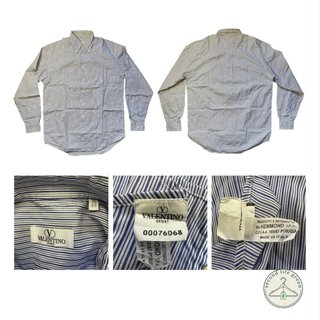 (TUD2.3) Camicia a righe Valentino Sport Made in I