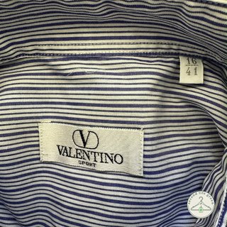 (TUD2.3) Camicia a righe Valentino Sport Made in I