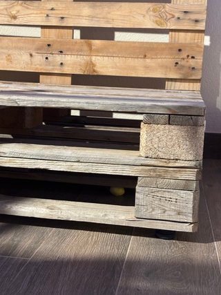 Sofá Palet Terraza Madera
