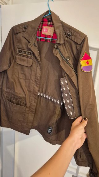 Chaqueta kaki estilo militar 198 unisex