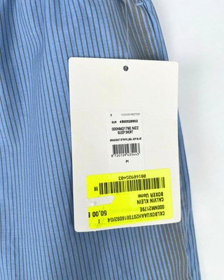Boxer Calvin Klein M USA righe blu/grigio