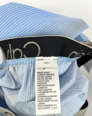 Boxer Calvin Klein M USA righe blu/grigio