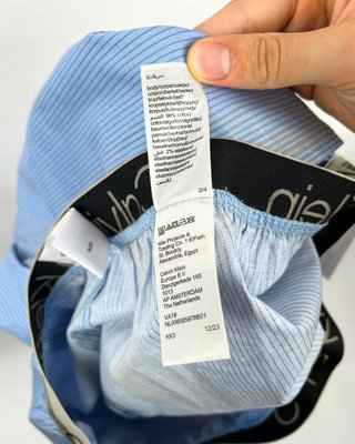 Boxer Calvin Klein M USA righe blu/grigio