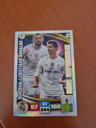Adrenalyn XL 15/16 Benzema Cristiano Ronaldo 432