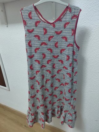 Vestido infantil estampado sandías