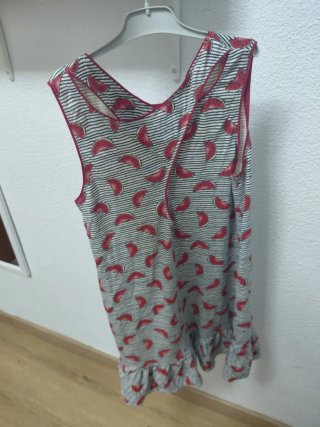 Vestido infantil estampado sandías