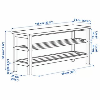 Banco Zapatero IKEA TJUSIG Blanco