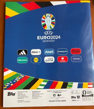 475 Cromos Euro 24 Topps Diferentes