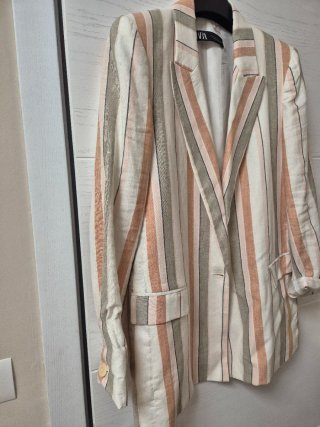 Chaqueta Zara Talla M Rayas