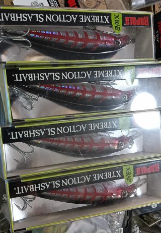 Lote 4 señuelos Rapala X-Rap 12 cm