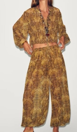 Blusa boho Zara Paisley