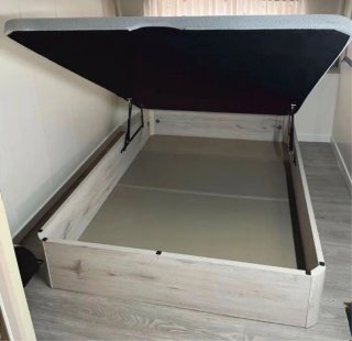 Canapé abatible madera con colchón