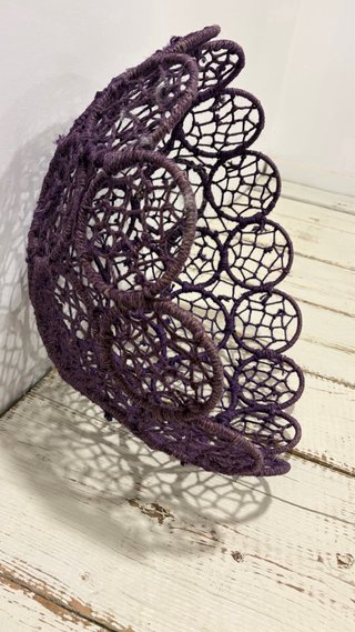 Cesto de tela morado