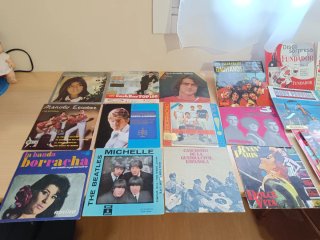 Lote singles de Vinilos Antiguos Flamenco Pop Rock