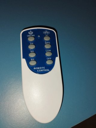 Mando a distancia para ventilador