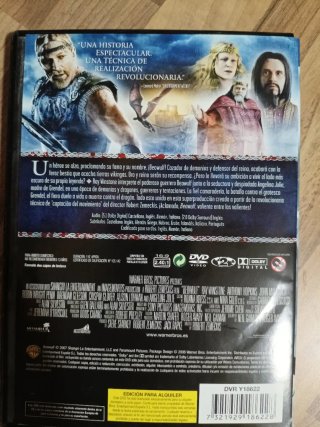 DVD Beowulf Edición Alquiler Español
