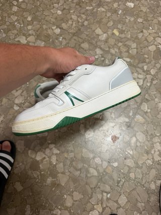 Zapatillas Lacoste Blancas y Verdes Originales