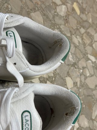 Zapatillas Lacoste Blancas y Verdes Originales