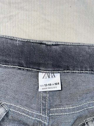 Pantalón corto tejano  gris