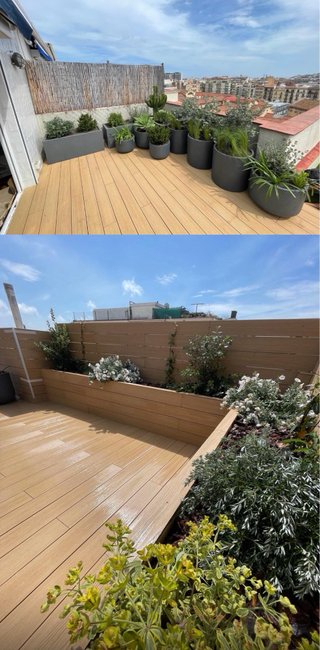 Jardinero experto terrazas
