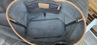 Bolso Tote Coach Plata y Beige