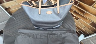 Bolso Tote Coach Plata y Beige