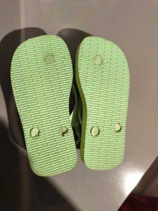 Havaianas verdes criança tam. 25/26