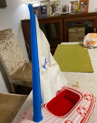 Velero inflable de plástico