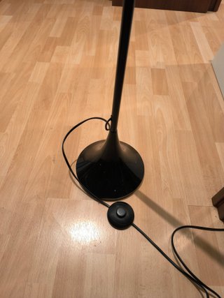 Lámpara de pie negra moderna 175 cm