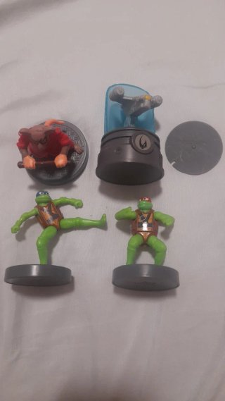 Lote Figuras Burger King Tortugas Ninja Mandaloria