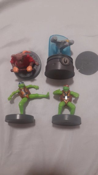 Lote Figuras Burger King Tortugas Ninja Mandaloria