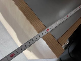 Cajonera de escritorio de madera y metal