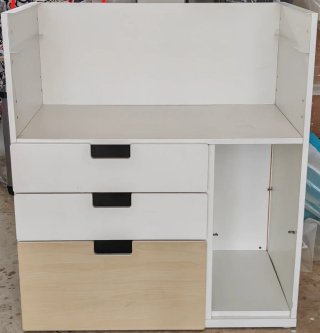 Cambiador IKEA SMÄSTAD blanco 3 cajones
