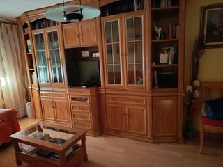 Mueble salón madera clásico modular