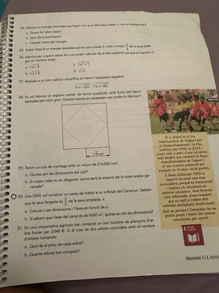 Matemàtiques, 4 ESO, Situacions Quadern d'apren...