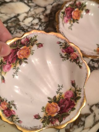 Cuencos de porcelana inglesa Vintage Royal Albert