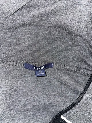 Sudadera gris con cremallera Kiabi