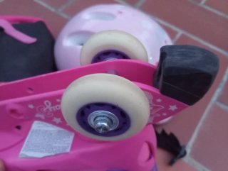 Patines niña Oxelo 3 ruedas, protecciones y bolsa