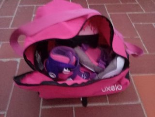 Patines niña Oxelo 3 ruedas, protecciones y bolsa