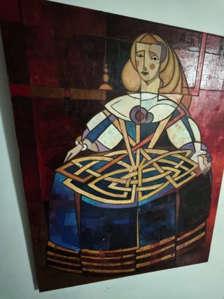 Cuadro Decorativo Mujer Estilo Cubista