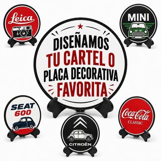 Diseñamos tu cartel o placa decorativa
