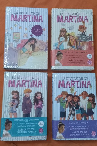 Pack de cuatro libros "la diversión de Martina"