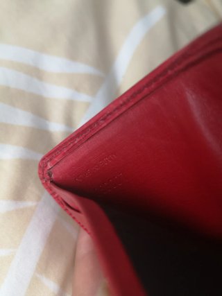Cartera Louis Vuitton Roja Epi