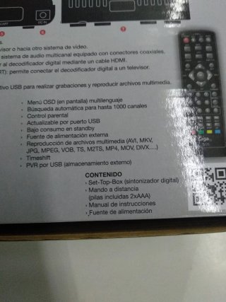 Decodificador Giga HD250T TDT H.265