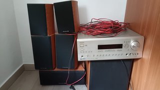 Receptor Onkyo TX-SR703 Negro altavoces Wharfedale