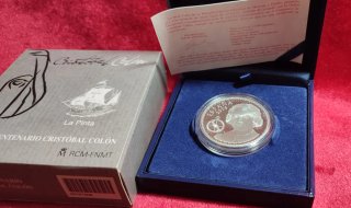 10€ Plata V Centenario Cristóbal Colón la Pinta