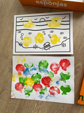 Pinta con Esponjas Diset - Juego Educativo