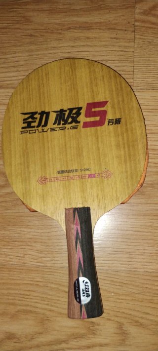 Raqueta Profesional Tenis de Mesa DHS y gomas Hurr