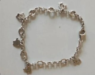 Pulseras Plata Ley Colgantes